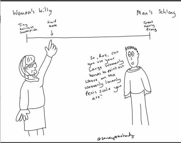 A transwoman's penis is not a male penis