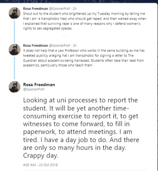 "I don't give a fuck about your traumatic sexual assault"