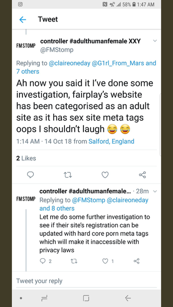 26,000 hits on the one click page from Fair play for Women!