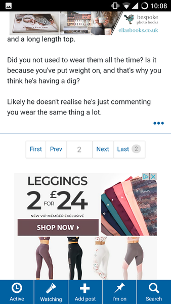 to ask if you wear leggings?