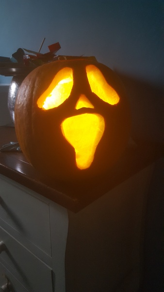 To ask what you're carving your pumpkins as?