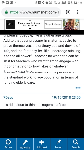 Black areas on mobile