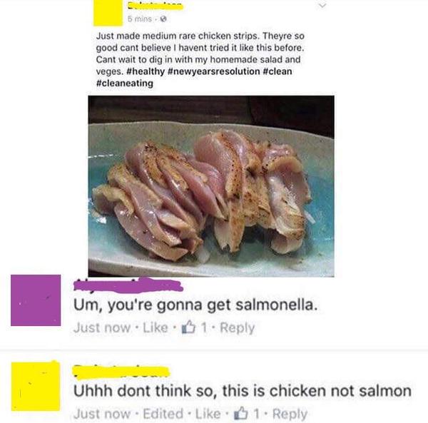 ‘I’d like my chicken rare, please’