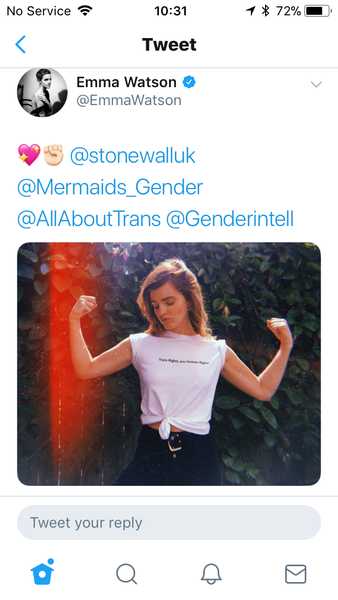 Emma Watson, supposed feminist. FFS