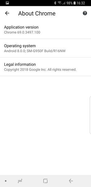 Black areas on mobile
