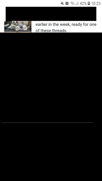 Black areas on mobile