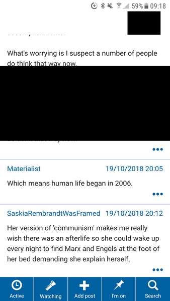 Black areas on mobile