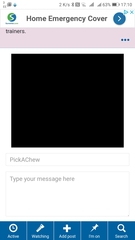 Black areas on mobile