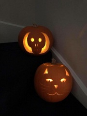 To ask what you're carving your pumpkins as?