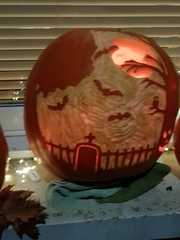 To ask what you're carving your pumpkins as?