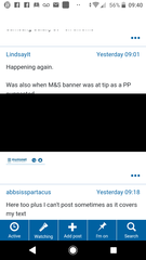 Black areas on mobile