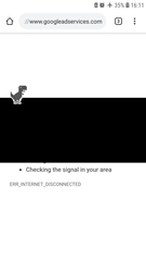 Black areas on mobile