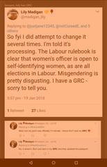 Lily M standing as women's officer again