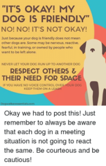 To panic over dogs off the lead?