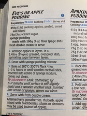 Does anyone know a foolproof, delicious Eve’s pudding recipe?