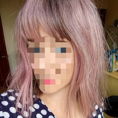 Quick vote: hair natural grey, purple or pink? (with photos)