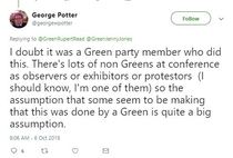 Police called to Green Party Conference