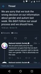 National Autistic Society and Mermaids [Title edited by MNHQ]