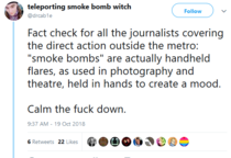 Trans activists smoke bomb protest the metro
