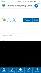 Black areas on mobile