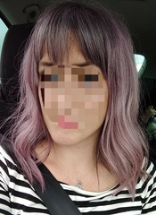 Quick vote: hair natural grey, purple or pink? (with photos)