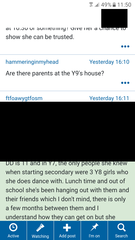 Black areas on mobile