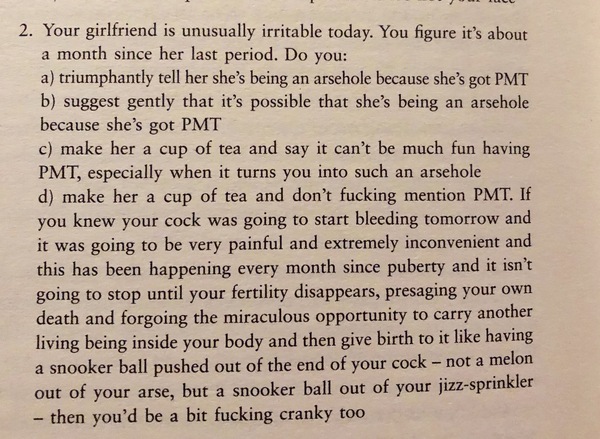 How do you deal with PMT as a feminist?