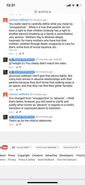 Rachael McKinnon-another gem from the "you couldn't make it up" guidebook.