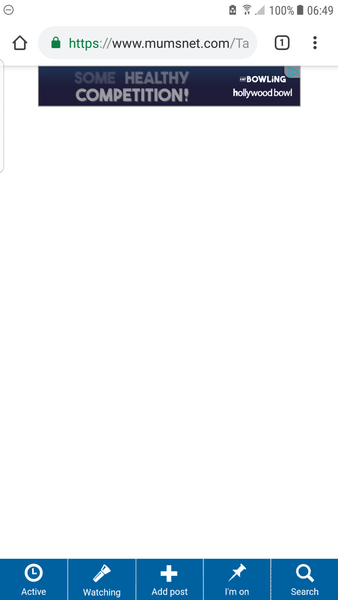 Black areas on mobile