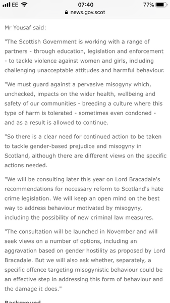 To be angry and feel the Scottish Gov’s Twitter header is an attack on women?