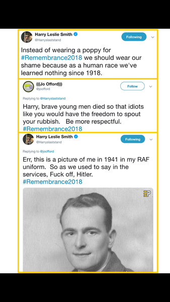 Ds, Remembrance Day, white poppy- Daily Mail do your worst!