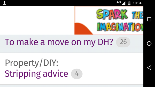To make a move on my DH?