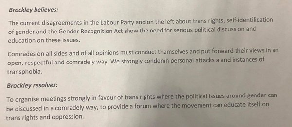 Brockley Labour members