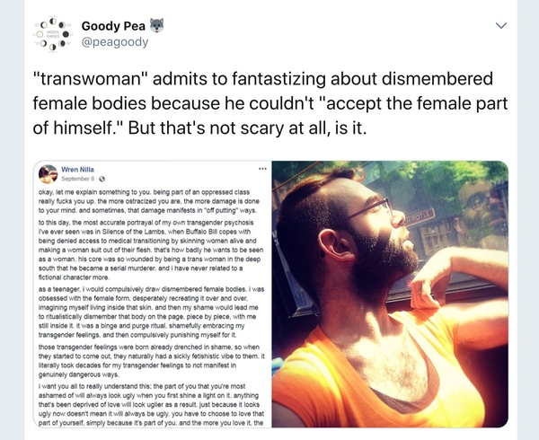 Horrific fantasy of violence against women. (Upsetting )