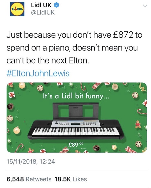 I didn't know John Lewis sold pianos