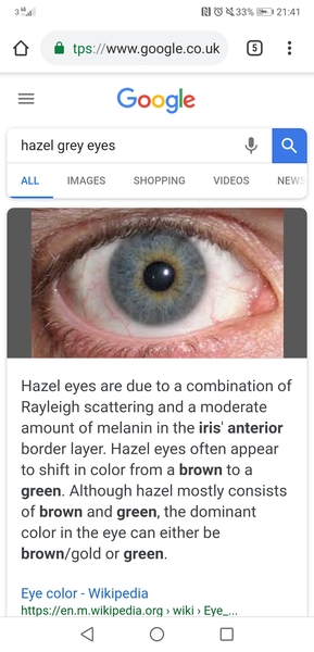 Are my eyes green?
