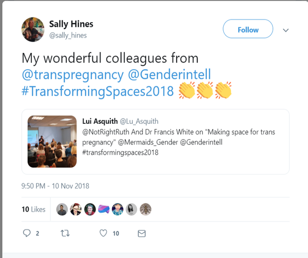 Sally Hines on Twitter re Woman's Hour