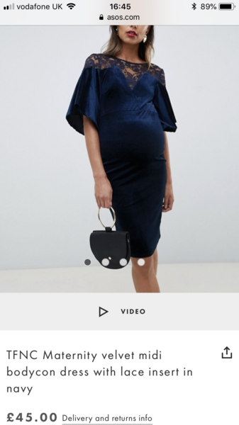 Please help a pregnant woman find a velvet dress
