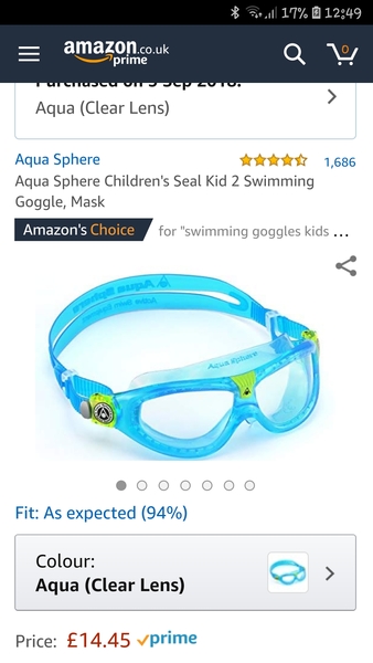 Swimming goggles, for the love of God