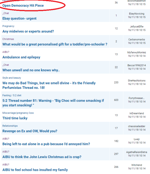 To think mumsnet is full of hate crime?