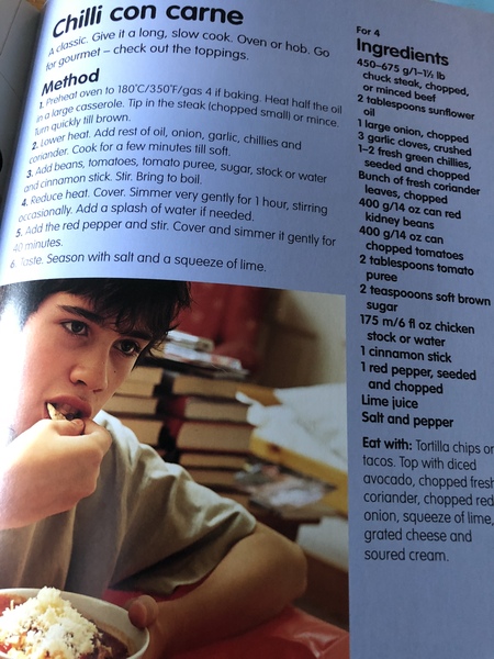 Sam Stern's Student cookbook (specific recipe)