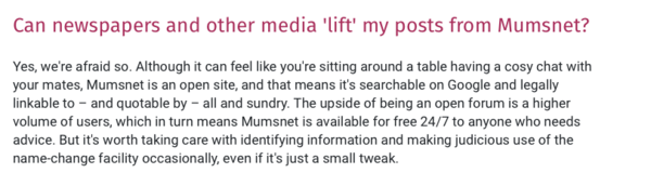 Sunday Times journalist posts fake post on MN and quotes responses as research.