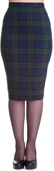 What to wear with a tartan pencil skirt?