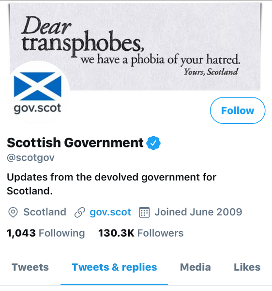 To be angry and feel the Scottish Gov’s Twitter header is an attack on women?