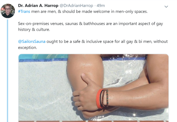 Transman kicked out of gay sauna