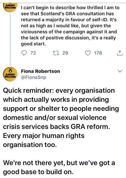 To be angry and feel the Scottish Gov’s Twitter header is an attack on women?