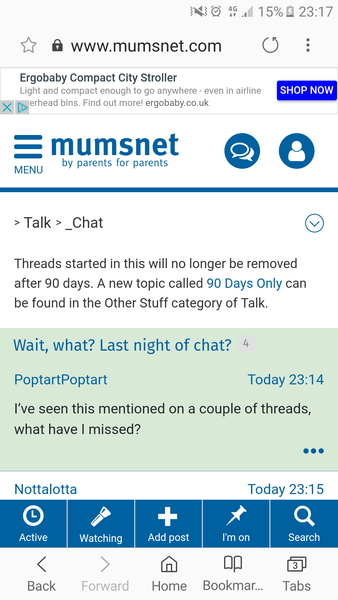 Wait, what? Last night of chat?