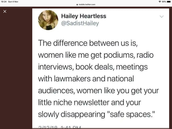 Writing from Twitter prison!