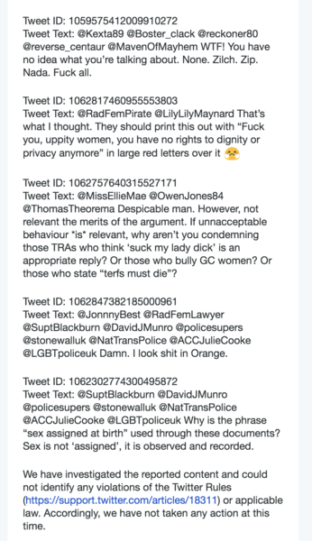 The thought police on Twitter failed: