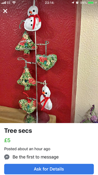 Christmas bad boys on Facebook marketplace tat